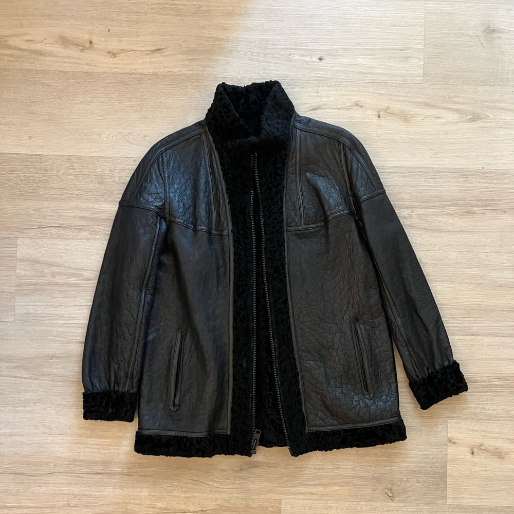 Vintage genuine leather jacket